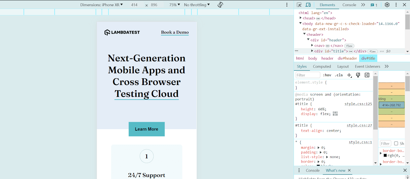 Utilize browser developer tools