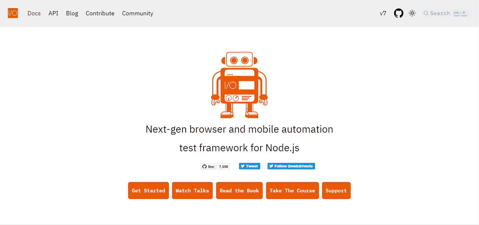 WebdriverIO is an open-source Javascript-based software testing framework