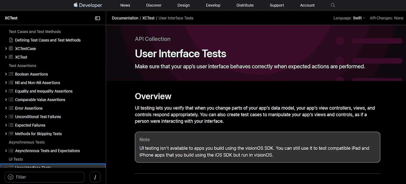 XCUITest is a software testing framework