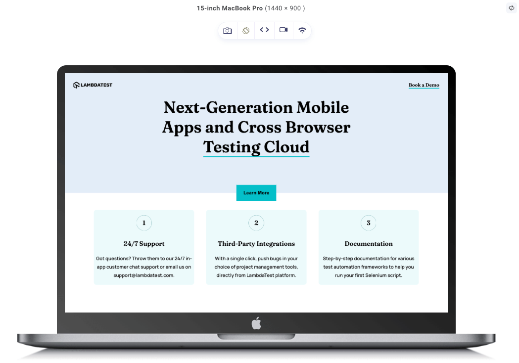 different screen orientations