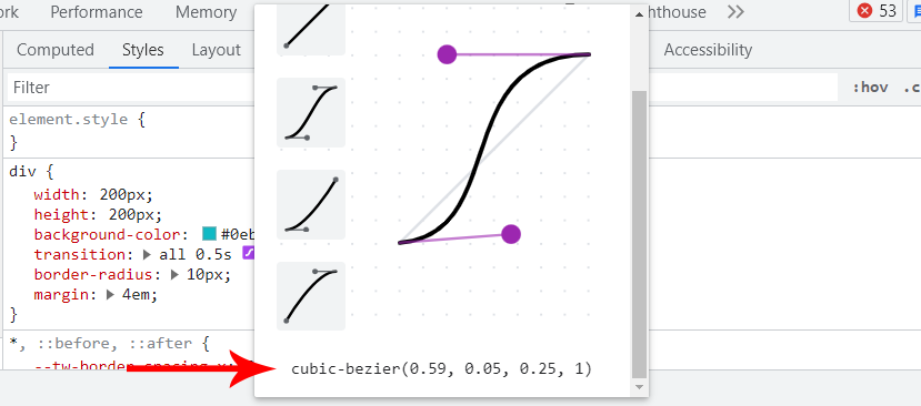 generate a cubic-bezier