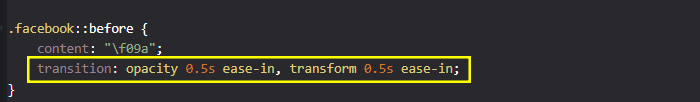  the pseudo-element is set to a transition of opacity