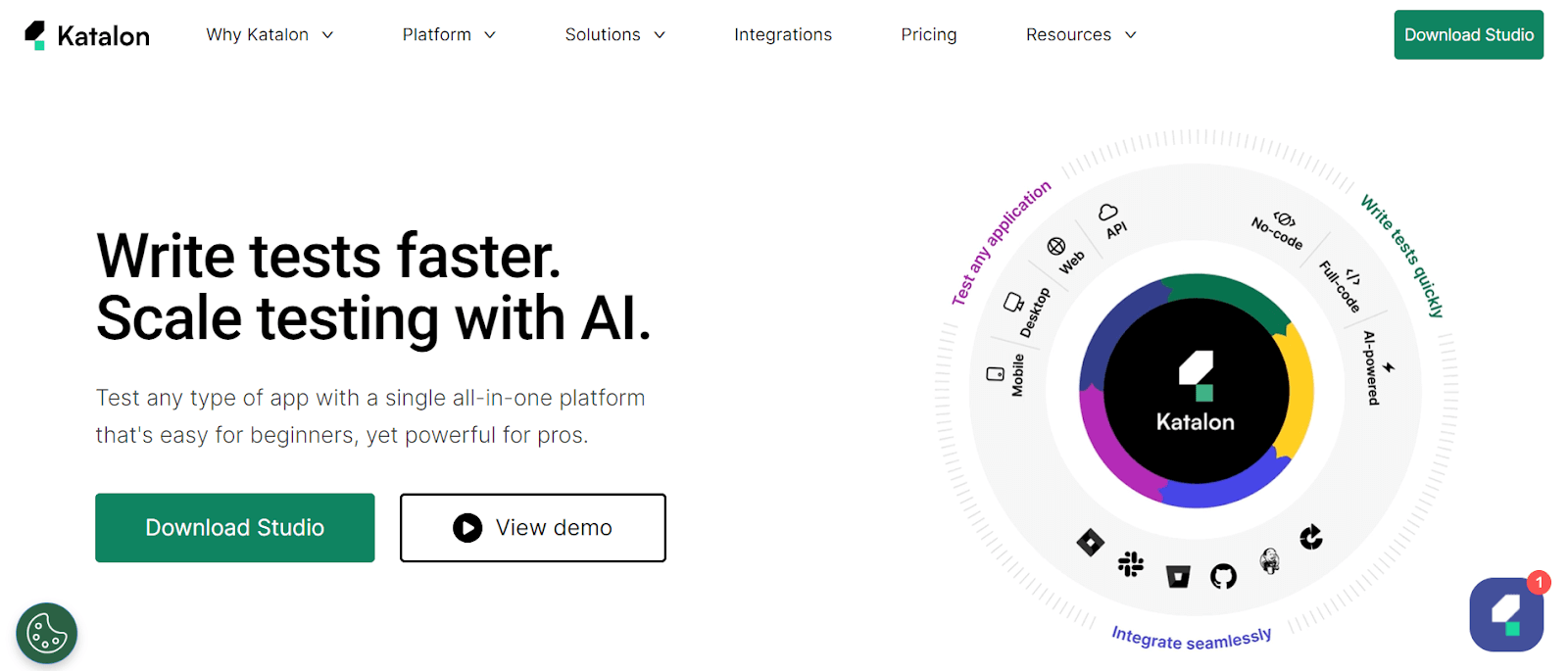 Katalon desktop automation tool