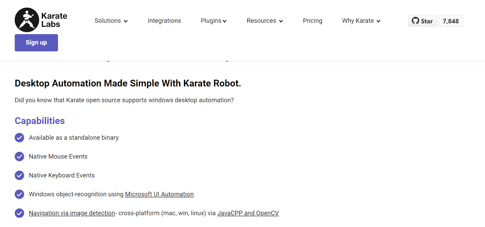 Karate Labs desktop automation tool