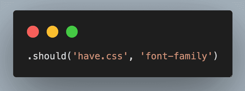 Code Snippet for CSS Font Family Check