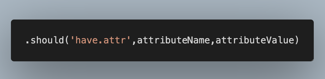 Example of asserting based on attribute in Cypress