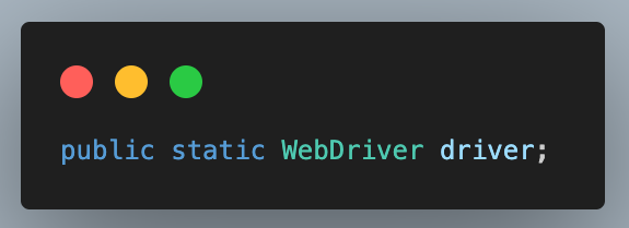 object of WebDriver