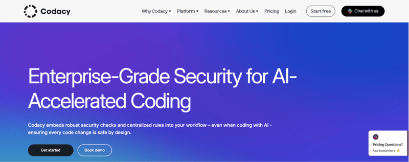 Codacy Webpage