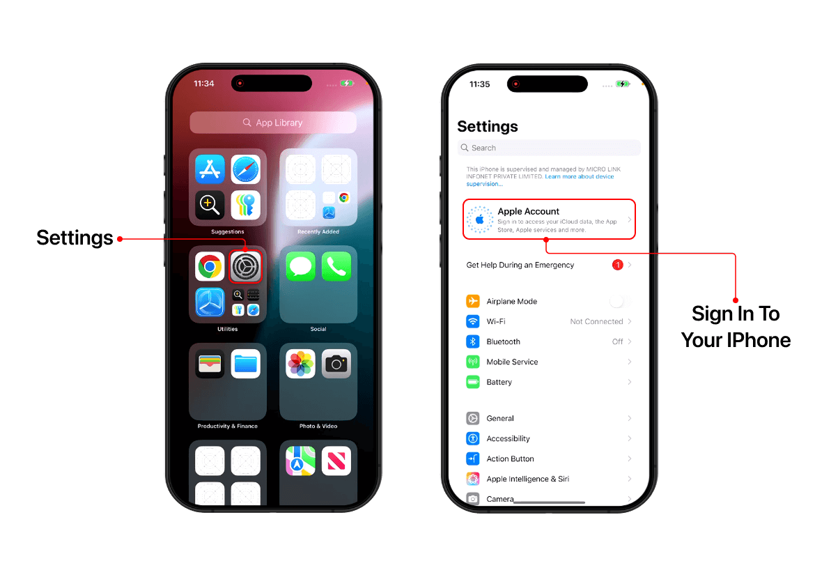Apple ID and iCloud Account Setup