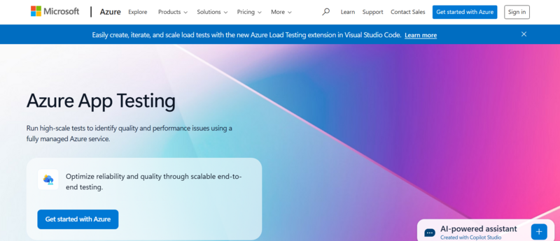 Azure App Testing