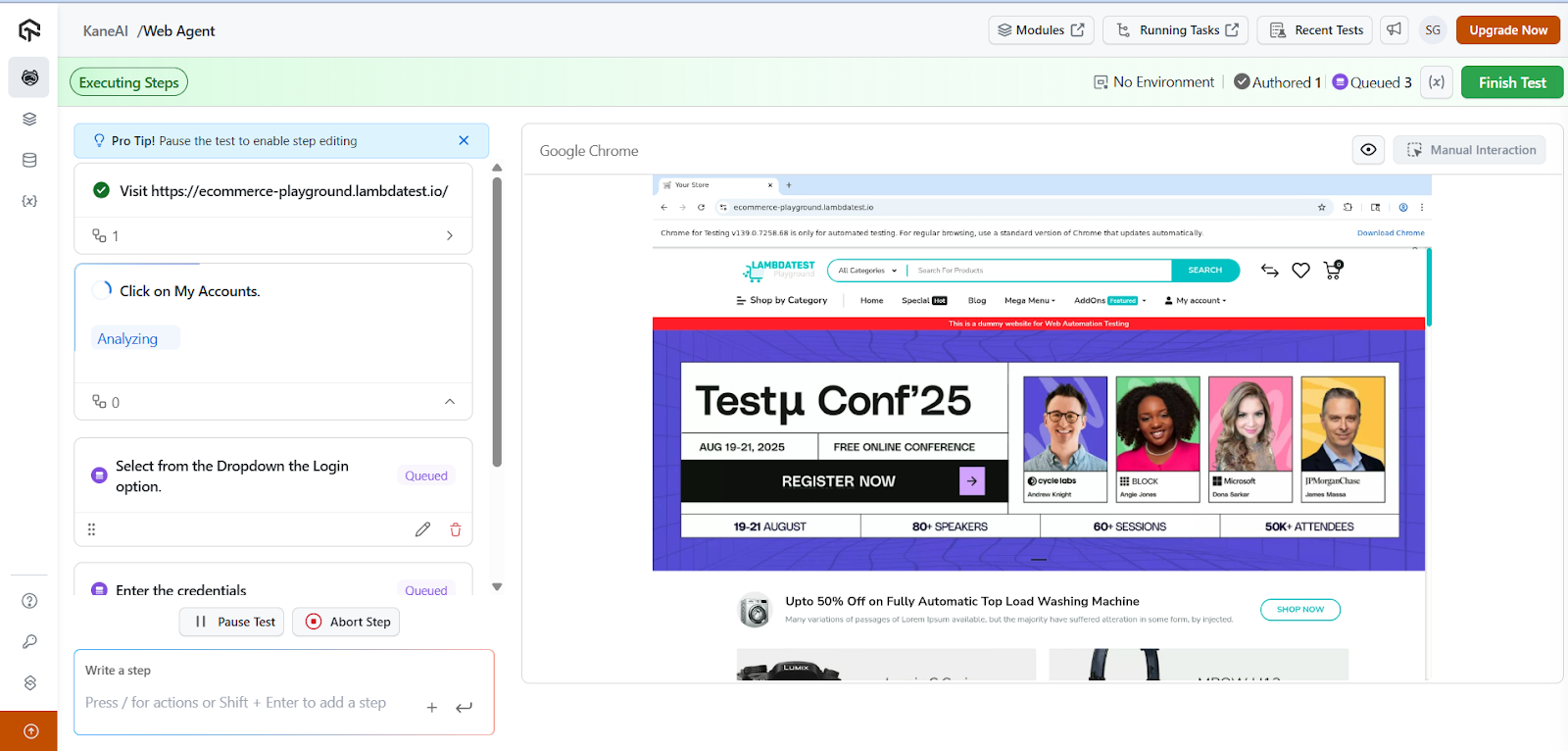 testcasecoversation
