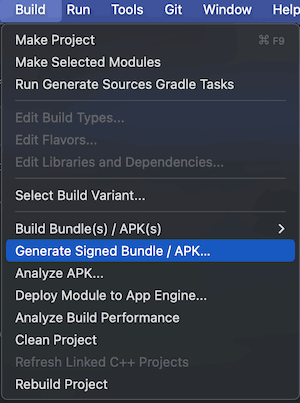 Generate Signed Bundle