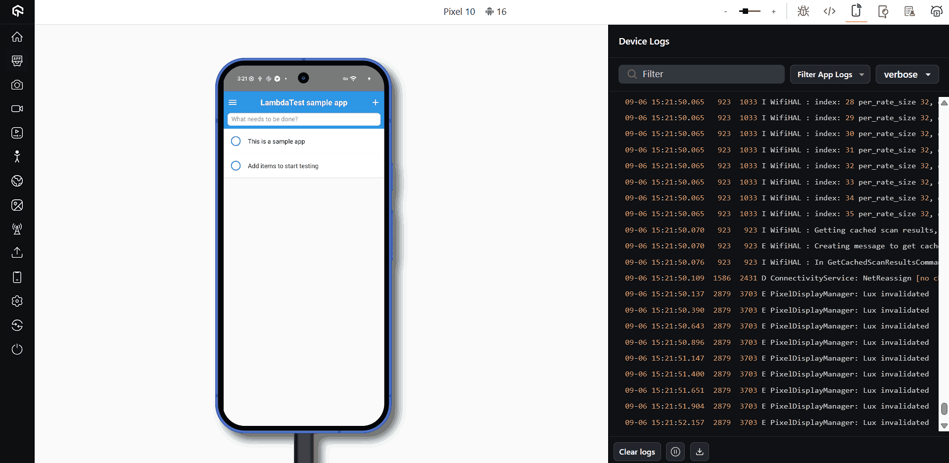 LambdaTest Android Device Cloud