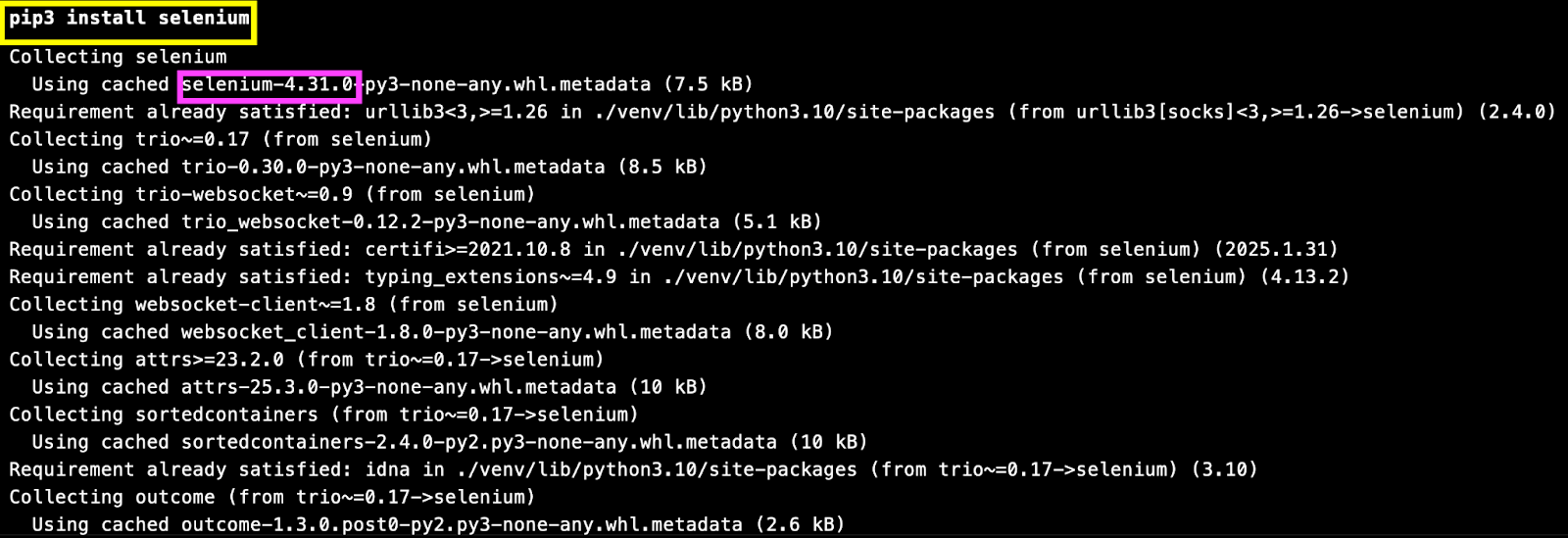 Selenium-library