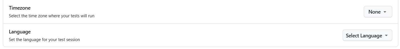 LambdaTest KaneAI Timezone and Language
