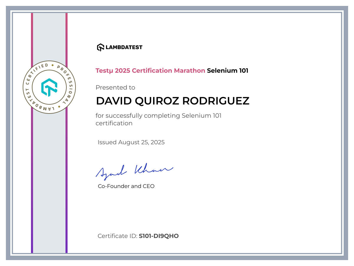 LambdaTest Selenium Certifications - Best Certifications For Automation ...