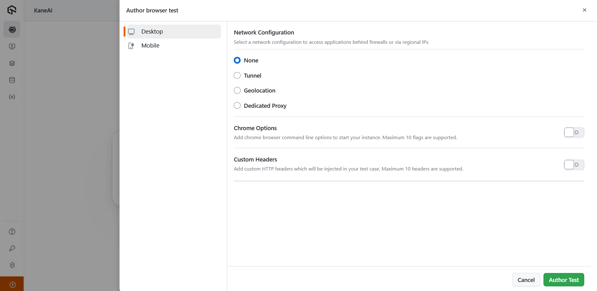 Author Browser Test