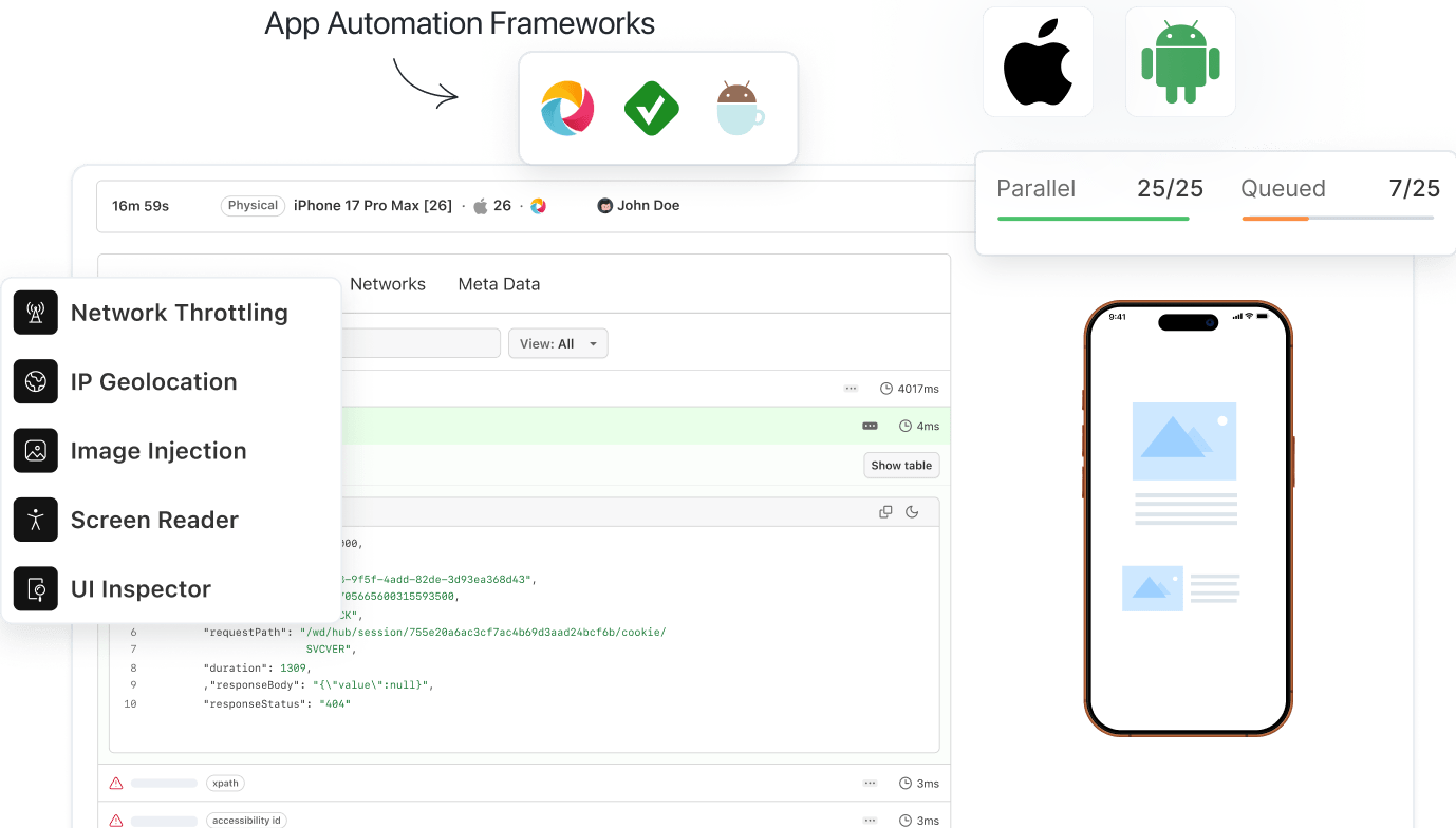 Next-Gen App & Browser Testing Cloud