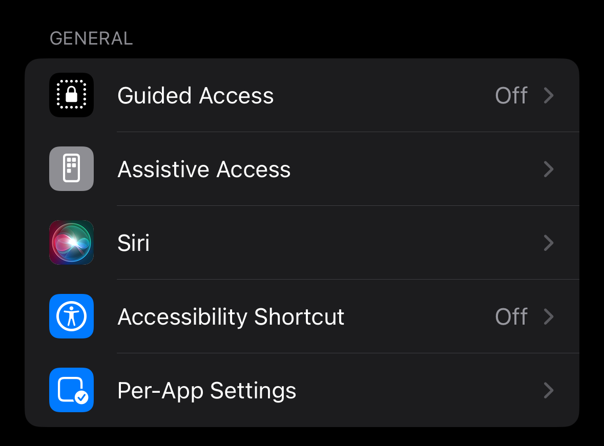 Accessibility Shortcut