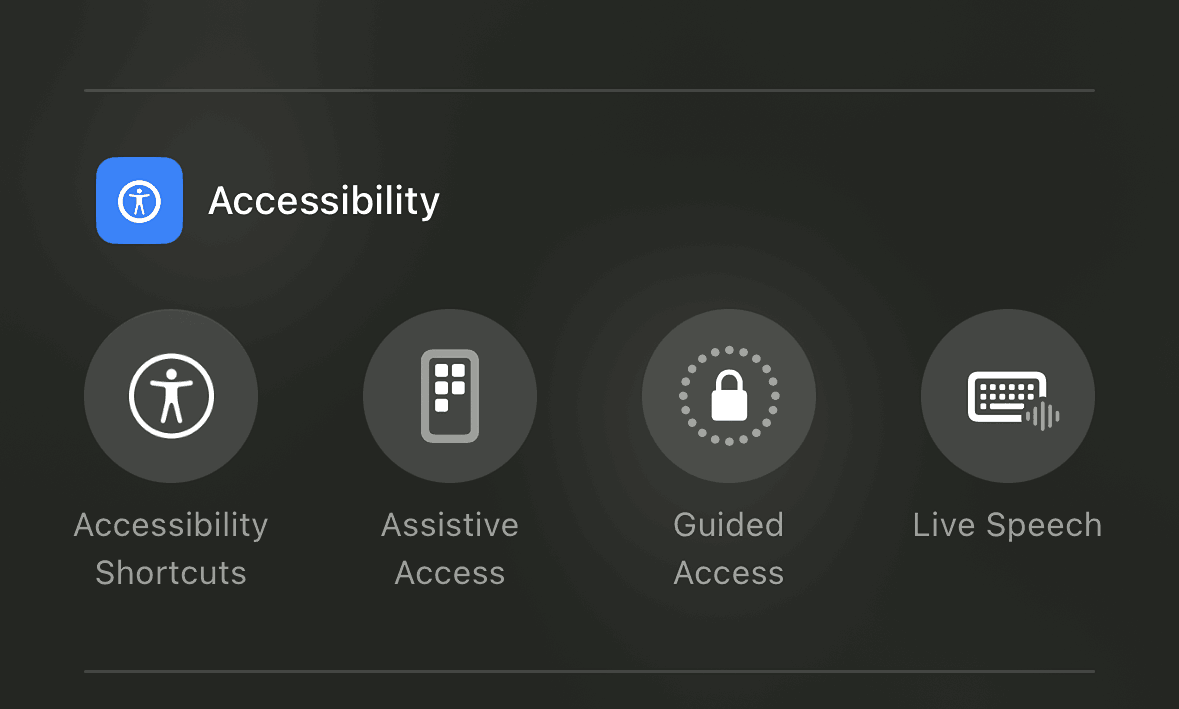 Accessibility Shortcuts