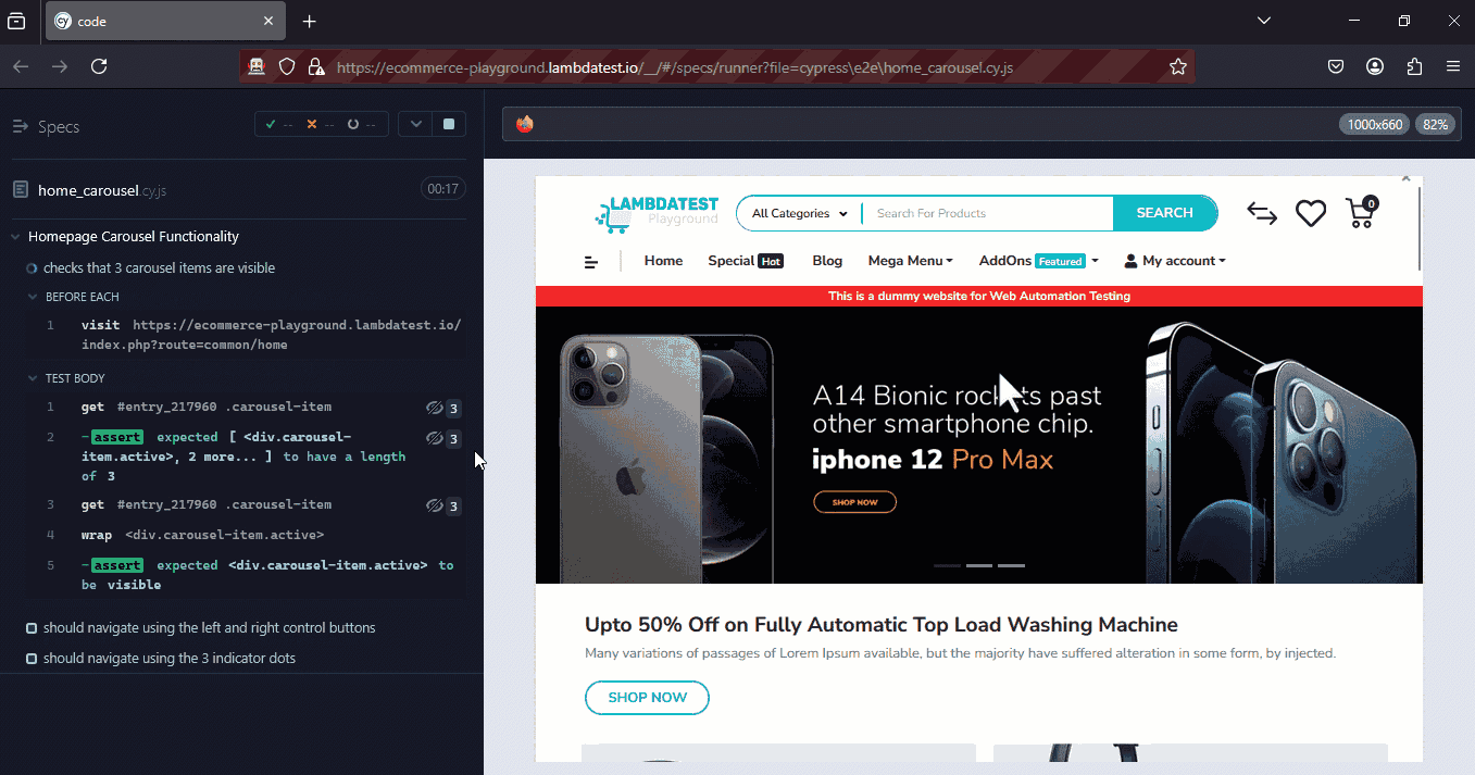 Cypress Test Specific Browser