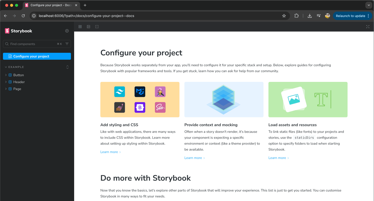 Storybook Instance Up and Running on a Local Server Storybook Instance Up and Running on a Local Server