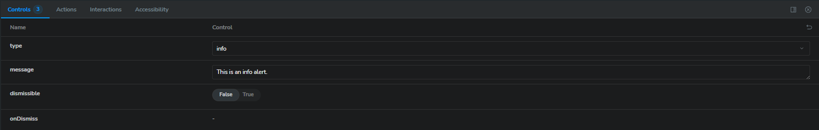 Storybook Controls Tab Storybook Controls Tab