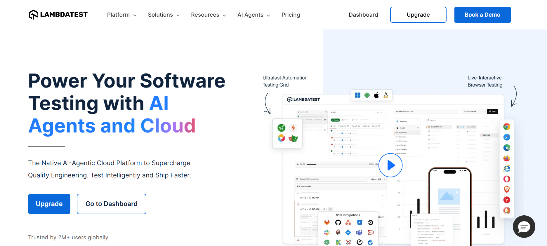 LambdaTest home page