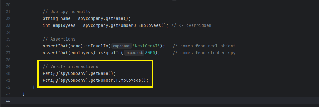 mockito verify method