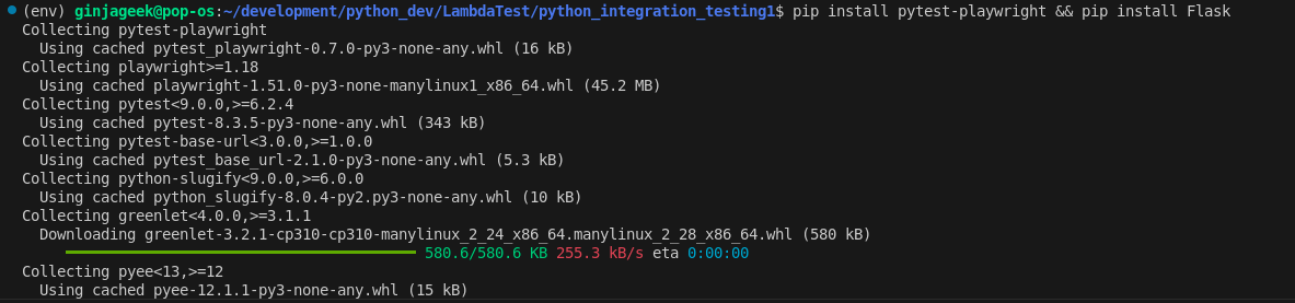 Pytest LambdaTest Result