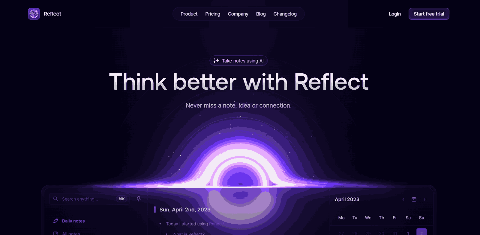 reflect home page reflect home page