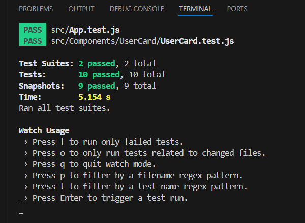 Snapshot app test local result Snapshot app test local result