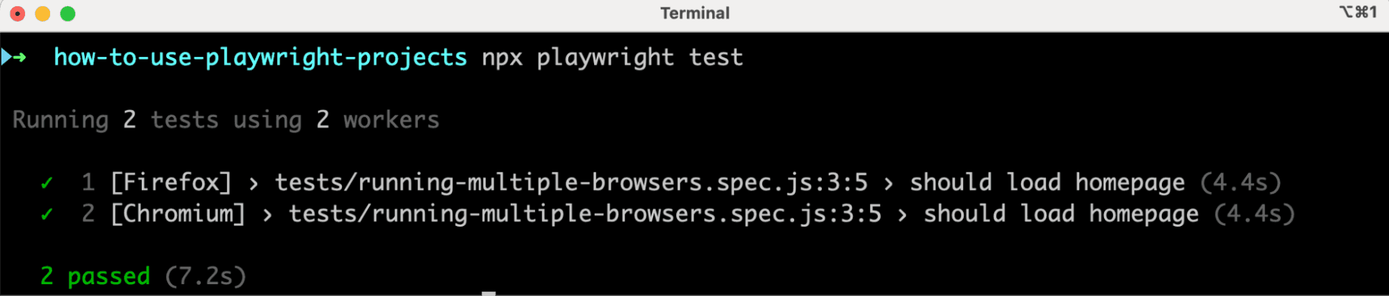 test execution for each-browser