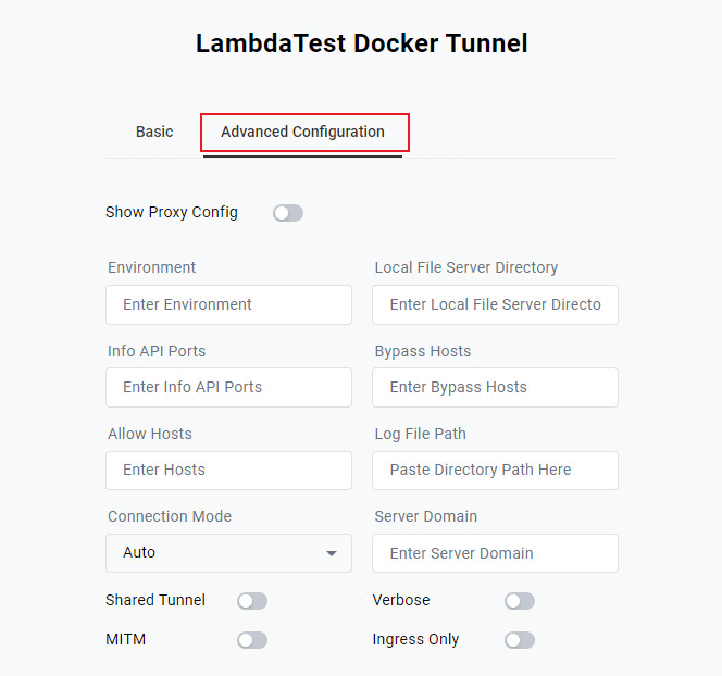 LambdaTest Docker integration