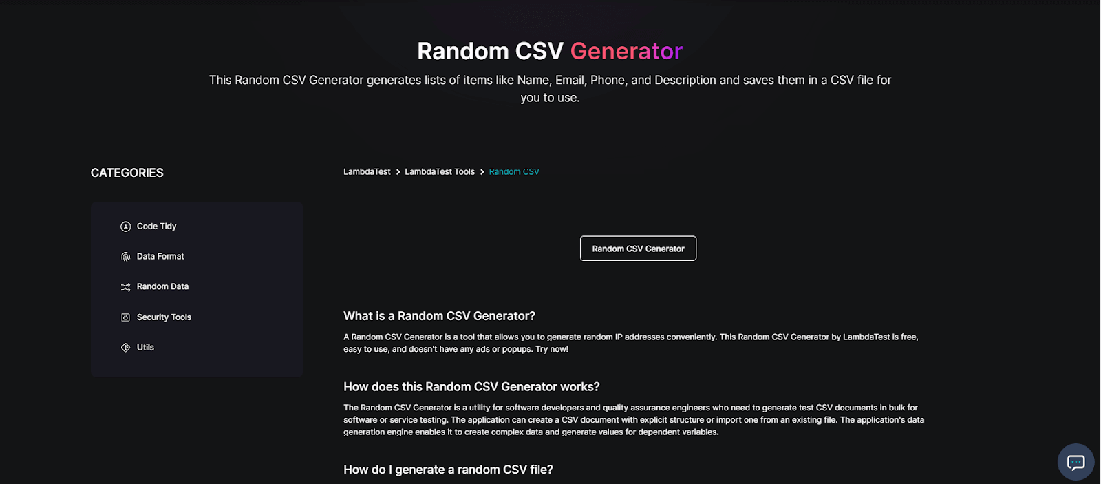 Random-CSV-Generator