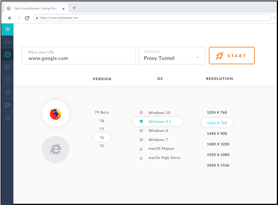 Real Time Testing on Firefox 51