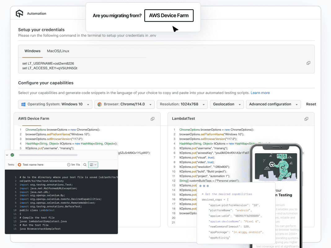 Fast, scalable, reliable, and secure AI-native test orchestration and execution platform at the right price.