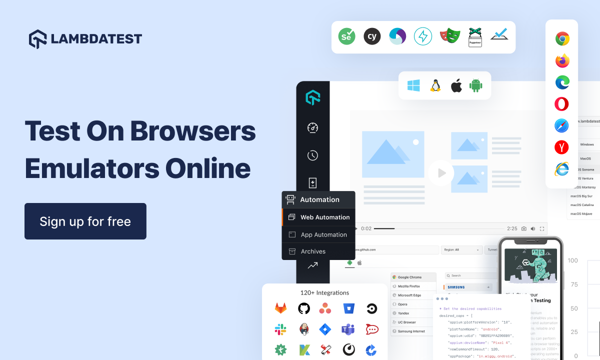 Browser Emulator Online Test 3000+ Browsers Instantly