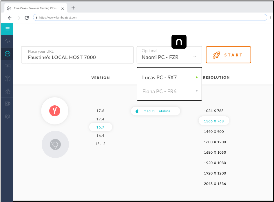 Test Locally Hosted Web Pages on Yandex Online