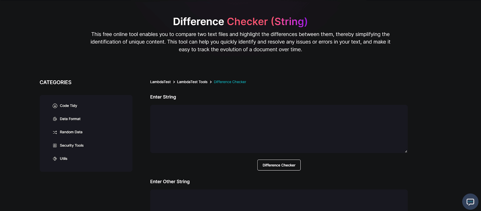 Difference Checker