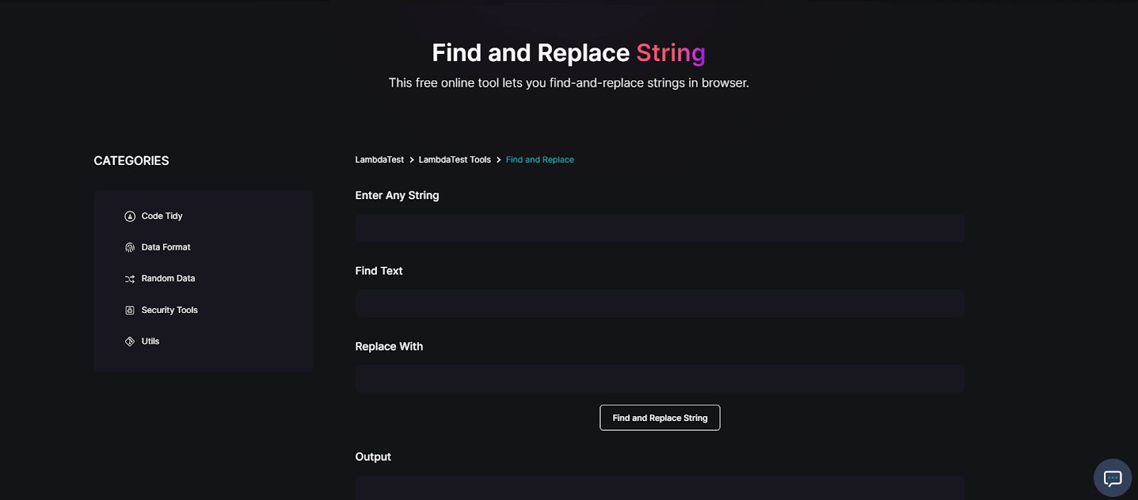 Find and Replace String