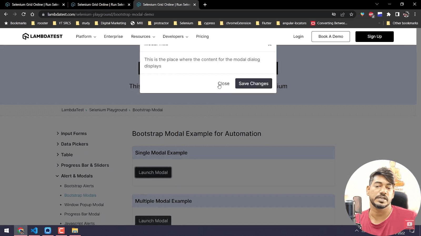 handling modal alerts in playwright