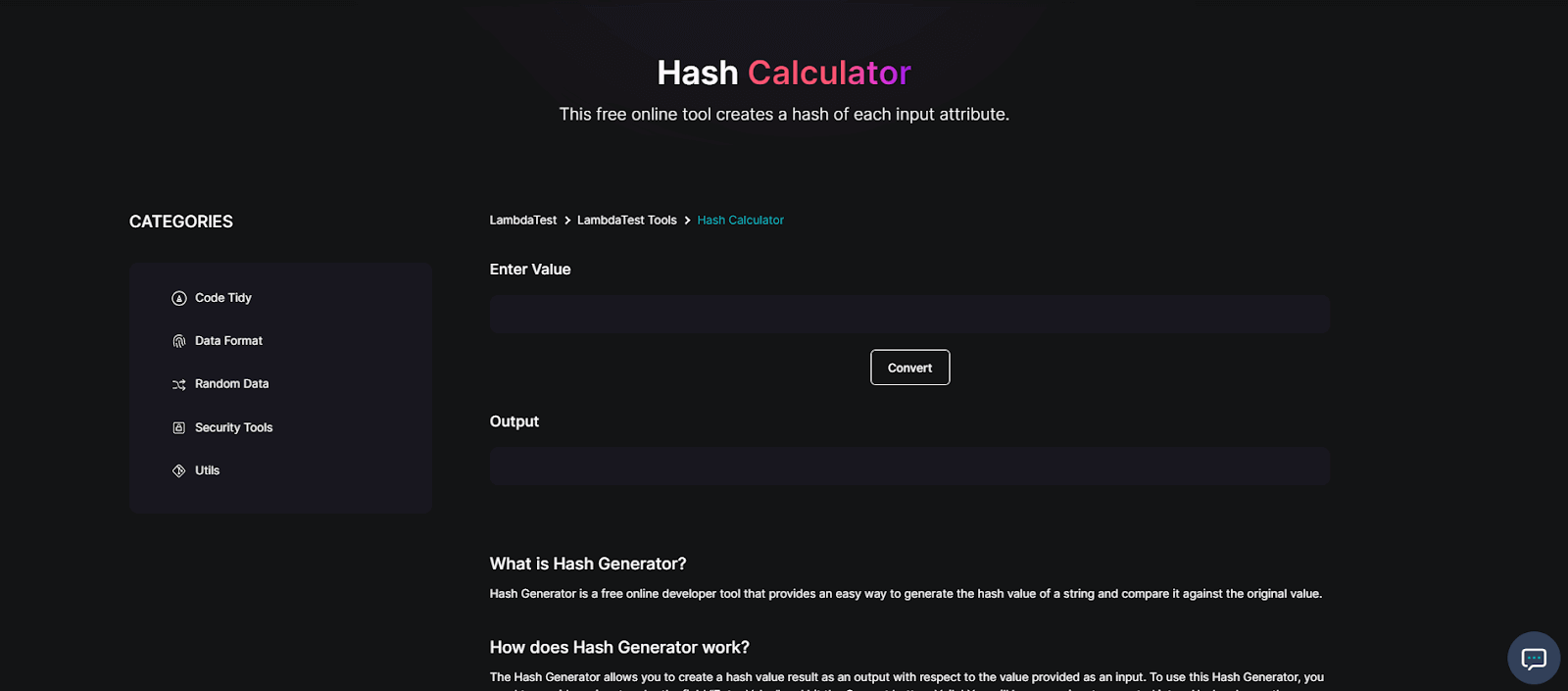 Hash Calculator