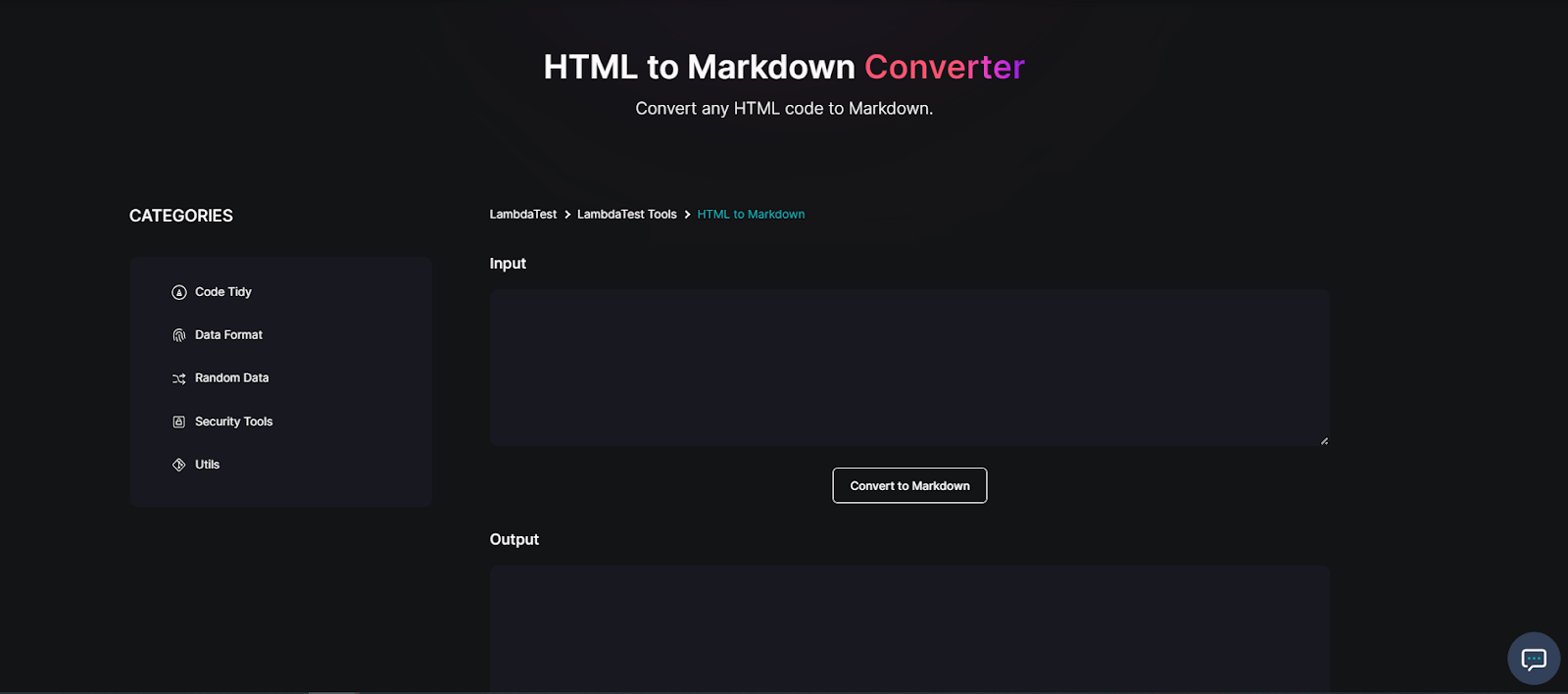 html-to-markdown-converter