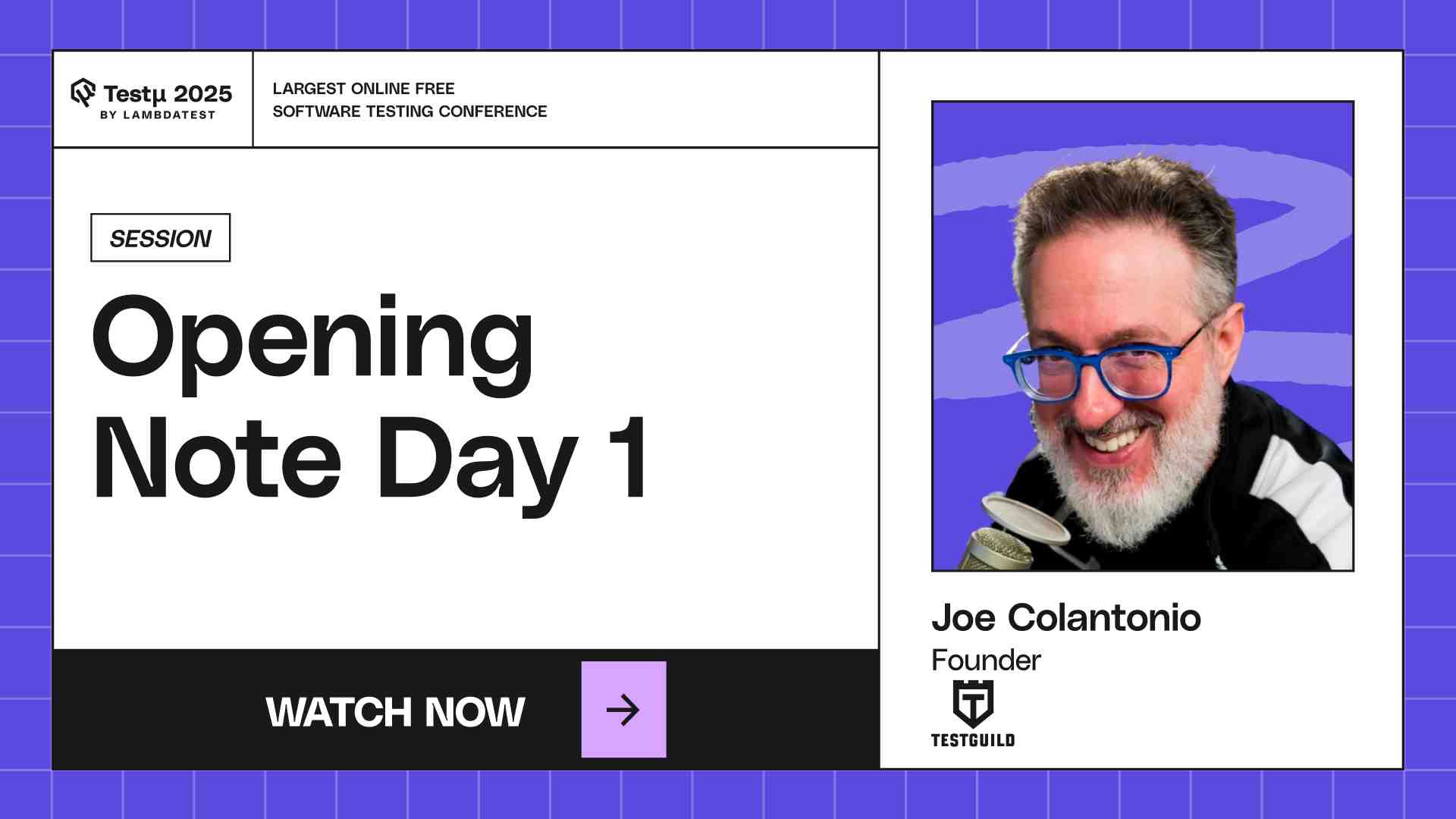 Welcome Note Testμ 2025