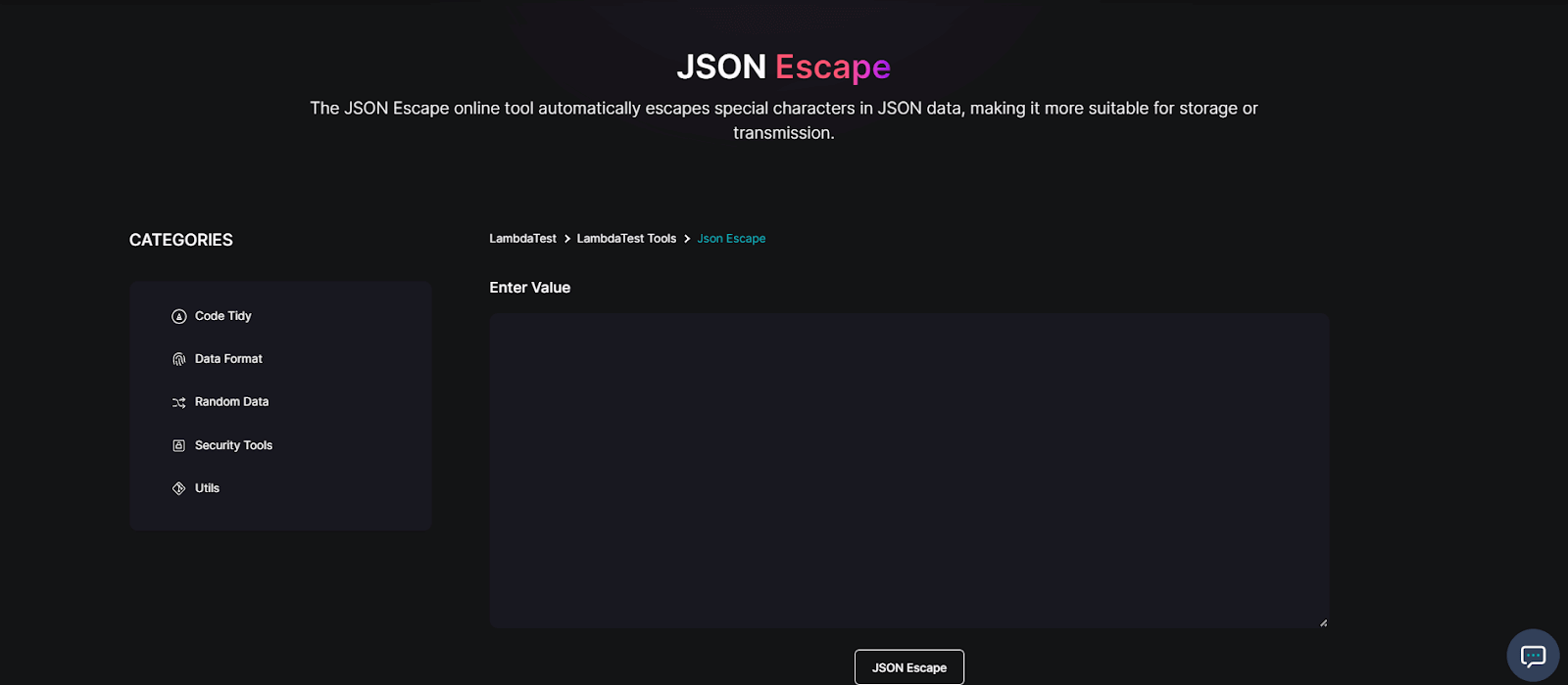 json escape