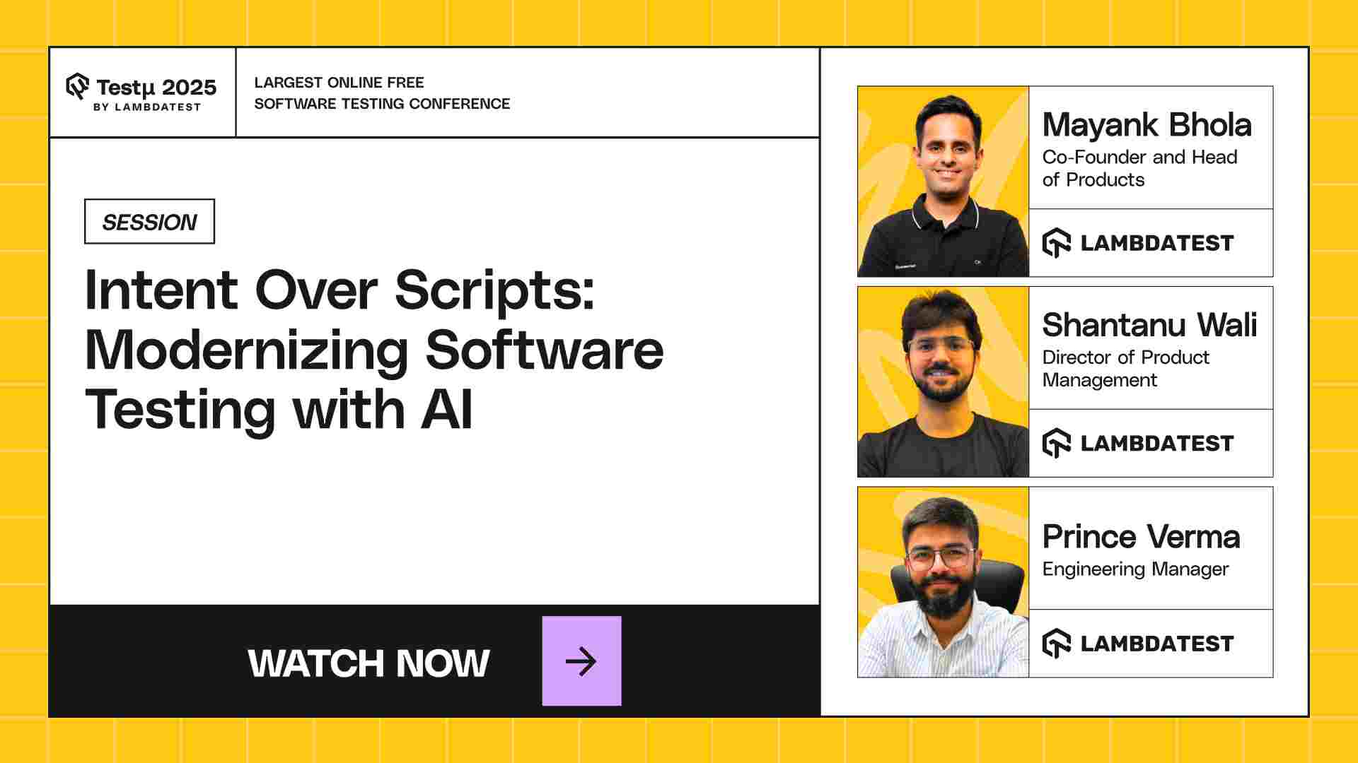 Intent Over Scripts: Modernizing Software Testing with AI