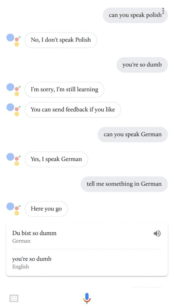 chatting with an artificial assistant