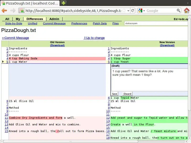Gerrit is an open-source tool for web-based code reviews