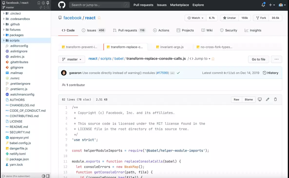 GitHub provides code review tools